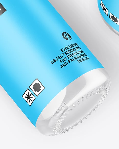 Two Clear Glass Dropper Bottles Mockup