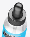 Two Clear Glass Dropper Bottles Mockup