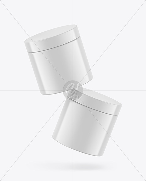 Two Glossy Jars Mockup