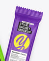 Two Glossy Stick Sachets Mockup