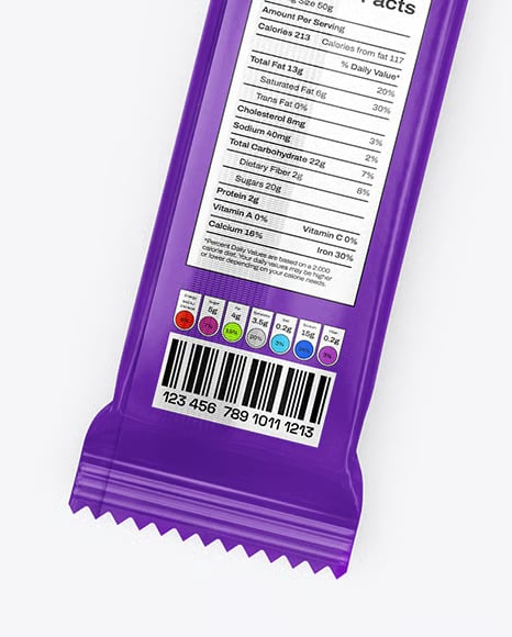 Two Glossy Stick Sachets Mockup