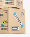 Two Kraft Boxes Mockup