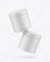 Two Matte Jars Mockup