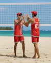 Two Men Wearing Beach Volleyball Uniform Mockup