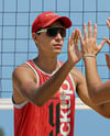 Two Men Wearing Beach Volleyball Uniform Mockup