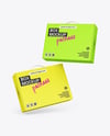 Two Paper Box With Handle Mockup