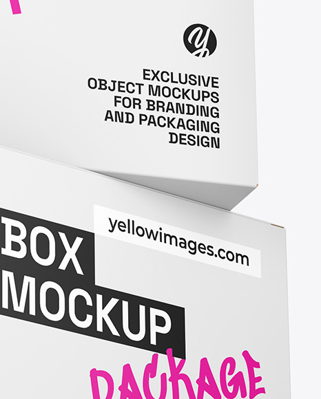 Two Paper Boxes Mockup