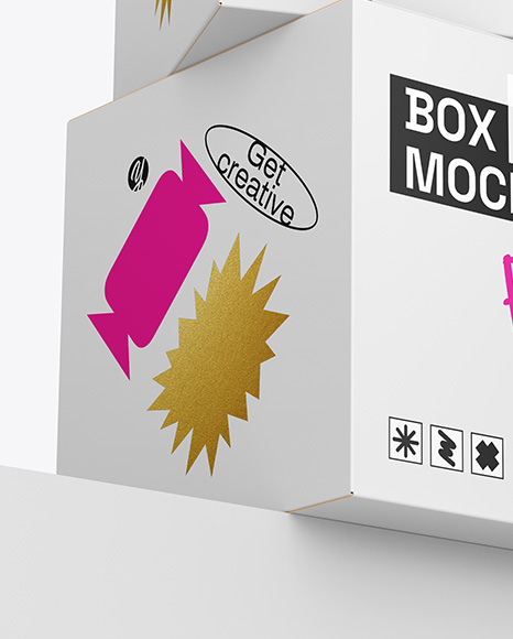 Two Paper Boxes Mockup