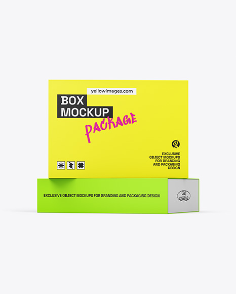 Two Paper Boxes Mockup
