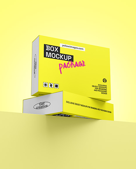Two Paper Boxes Mockup