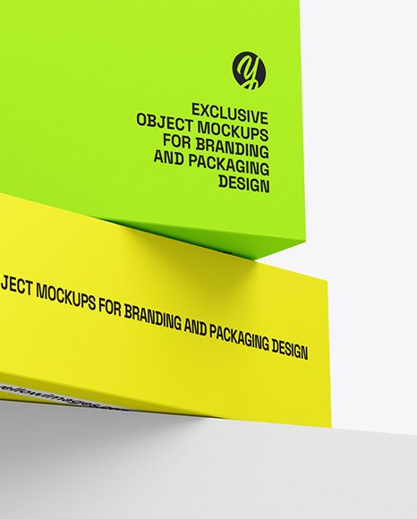 Two Paper Boxes Mockup