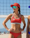 Two Women Wearing Beach Volleyball Uniform Mockup