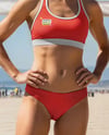 Two Women Wearing Beach Volleyball Uniform Mockup