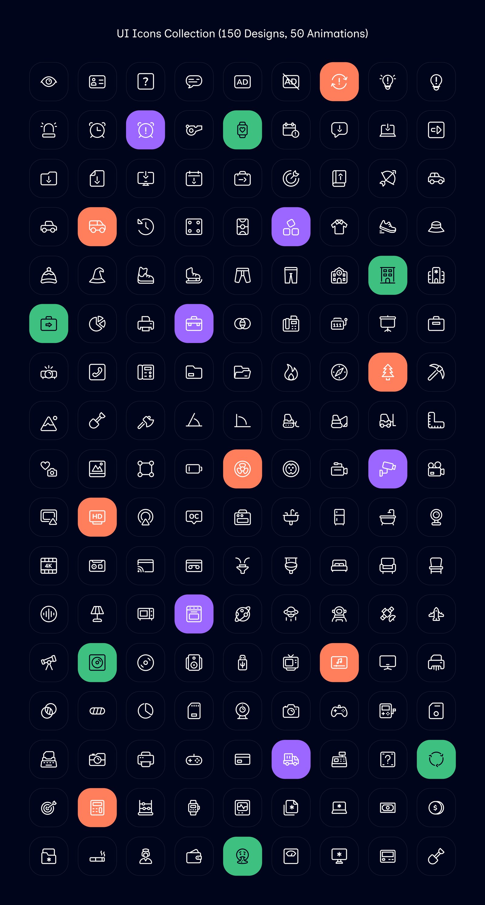 User Interface Animated Icons