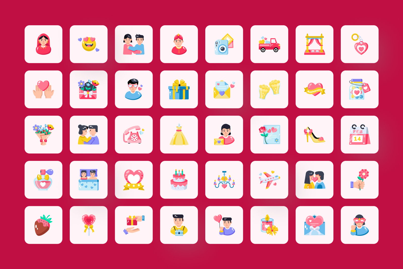 Valentine Day Icons