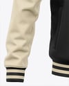 Varsity Jacket with Leather Sleeves