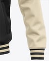 Varsity Jacket with Leather Sleeves