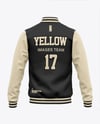 Varsity Jacket with Leather Sleeves