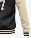 Varsity Jacket with Leather Sleeves