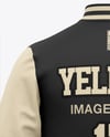 Varsity Jacket with Leather Sleeves