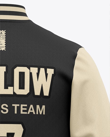 Varsity Jacket with Leather Sleeves