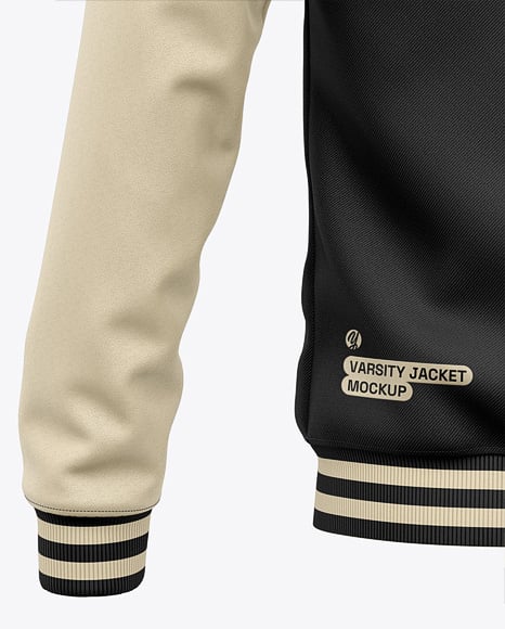 Varsity Jacket with Leather Sleeves