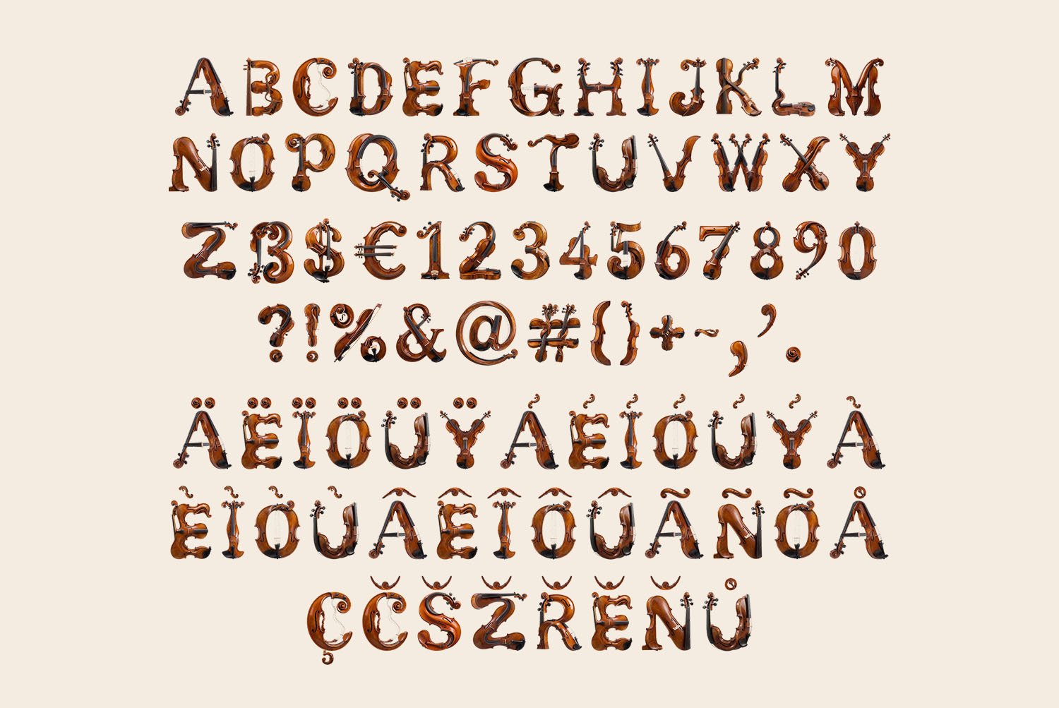 Violin Harmony Font