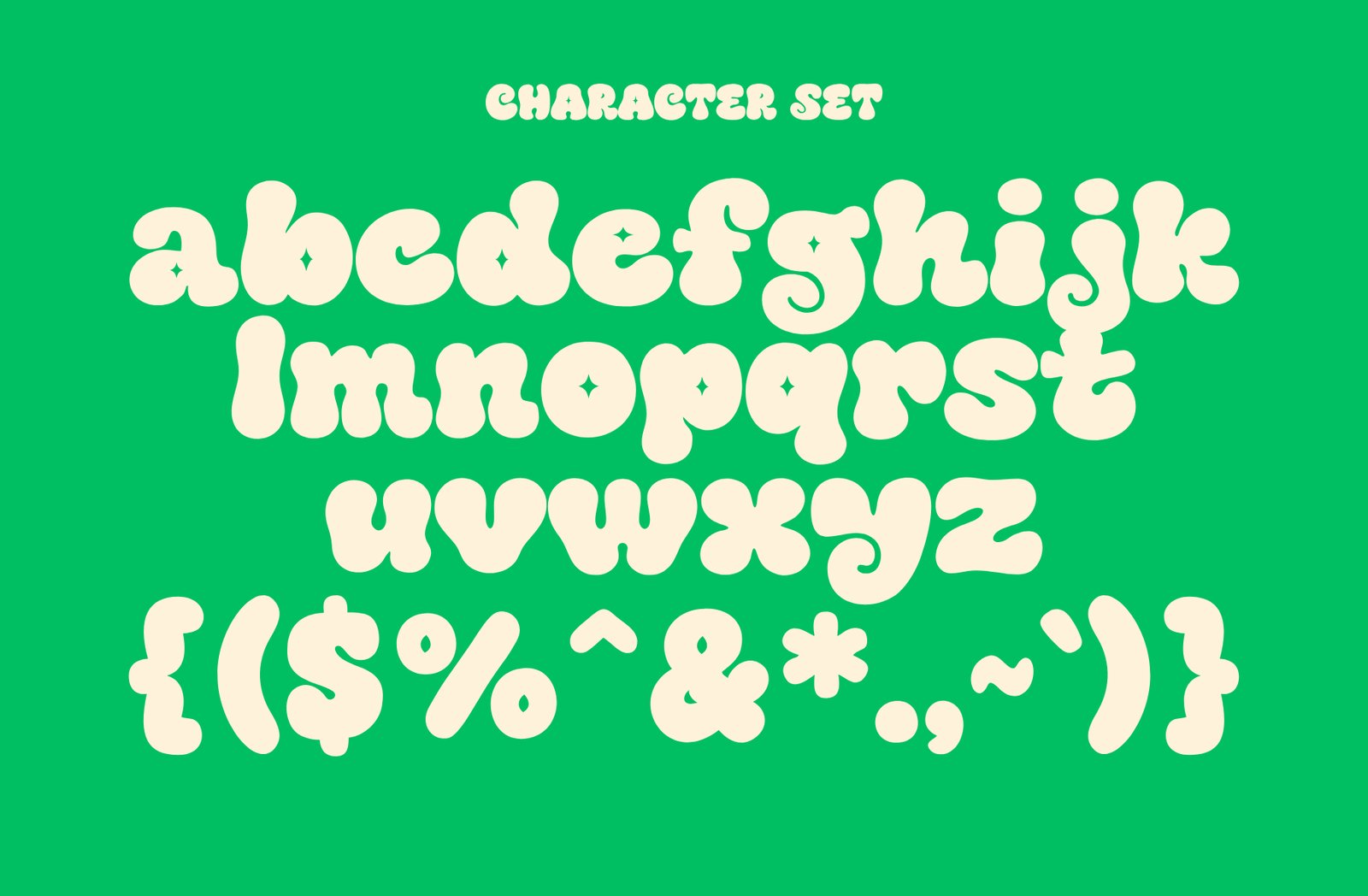 Wacky – Retro Bubble Display Font