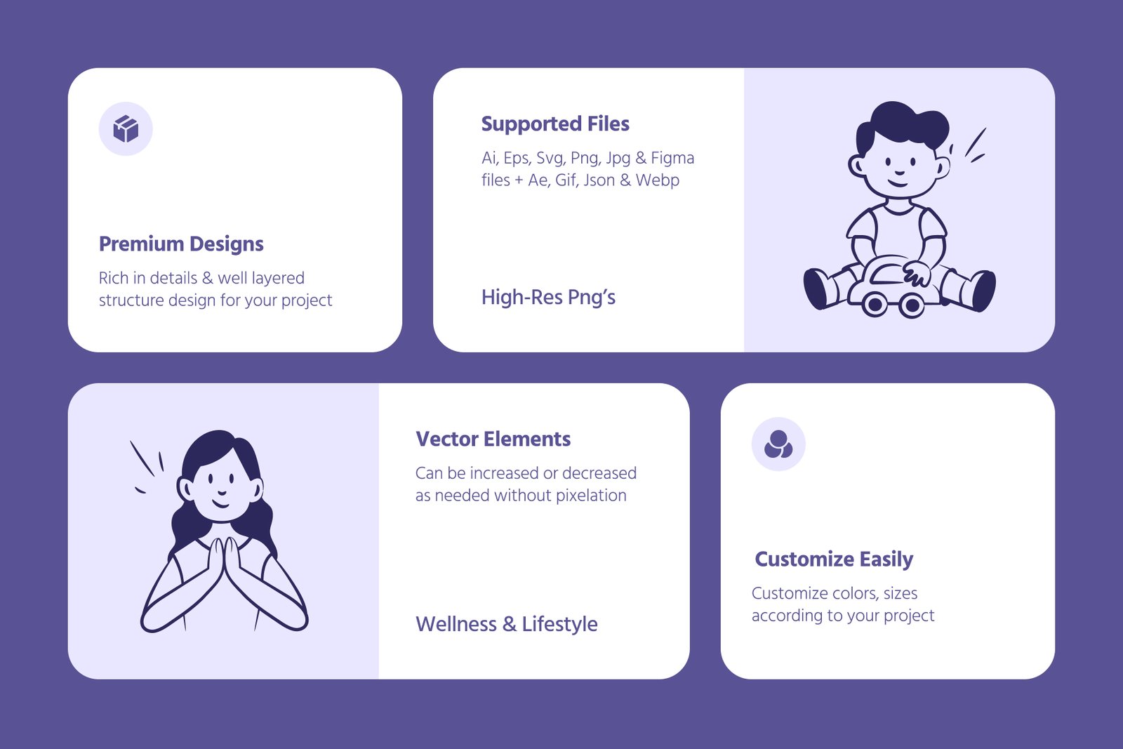 Wellness and Lifestyle Icons Bundle