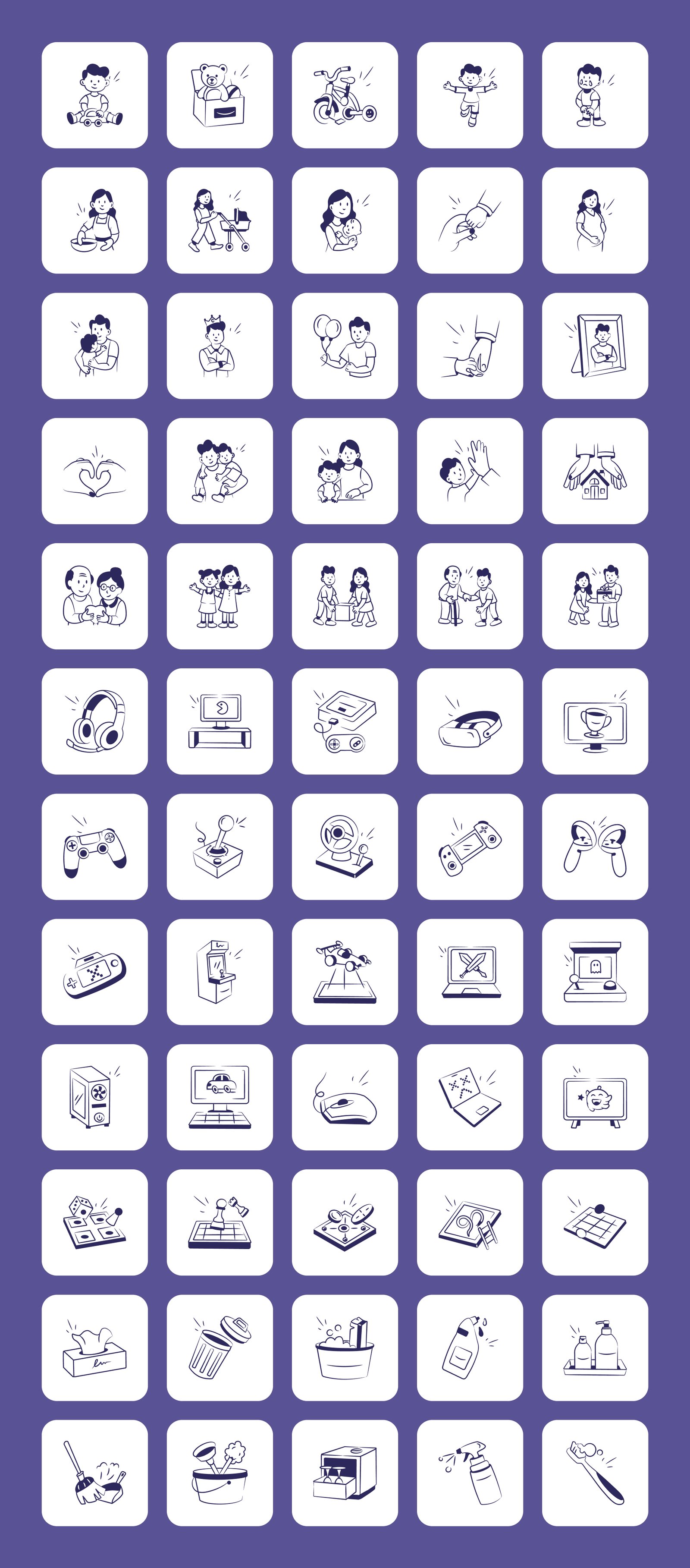 Wellness and Lifestyle Icons Bundle