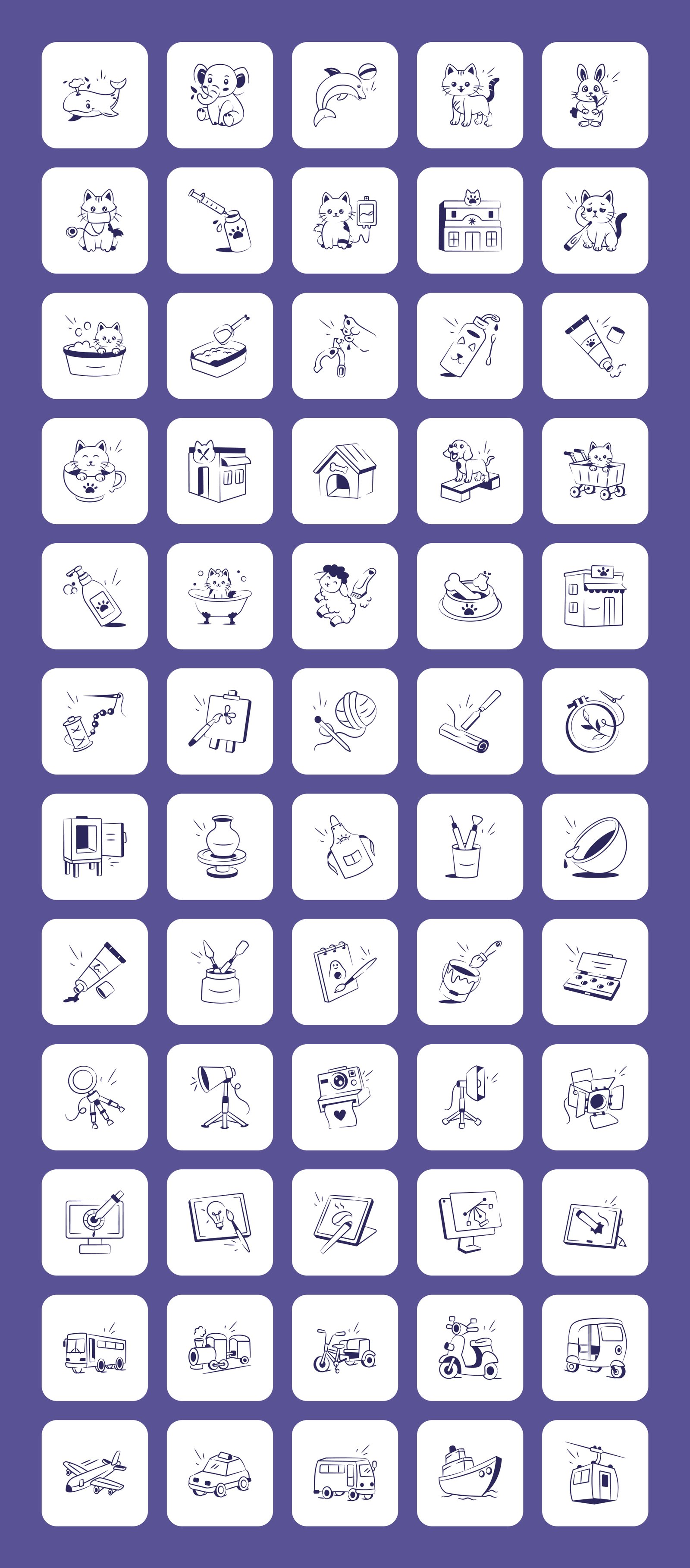 Wellness and Lifestyle Icons Bundle