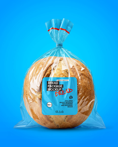 Wheat Sourdough Bread Package Mockup