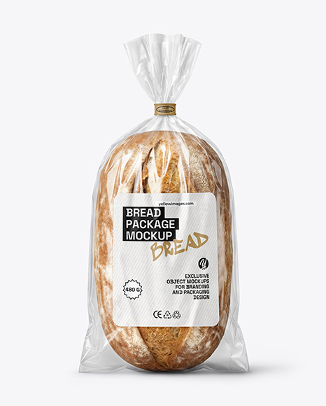 Wheat Sourdough Bread Package Mockup