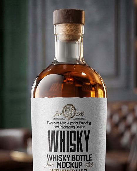 Whiskey Bottle Mockup