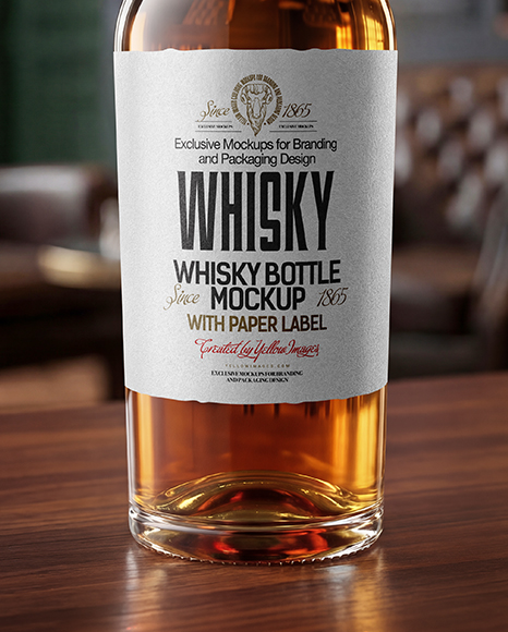 Whiskey Bottle Mockup