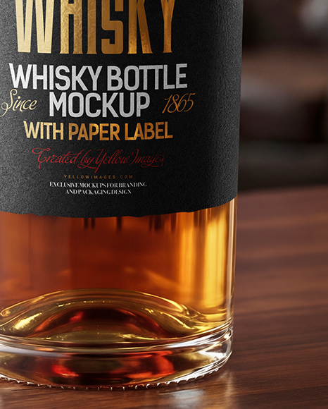 Whiskey Bottle Mockup