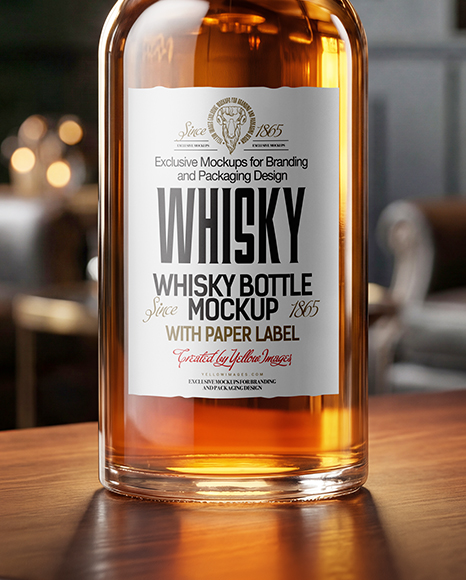 Whiskey Bottle Mockup