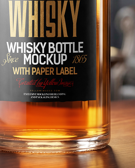 Whiskey Bottle Mockup