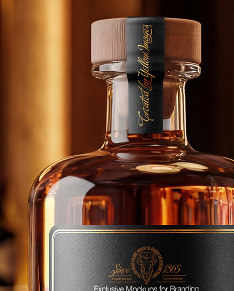 Whiskey Bottle Mockup