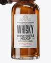 Whisky Bottle in a Hand Mockup