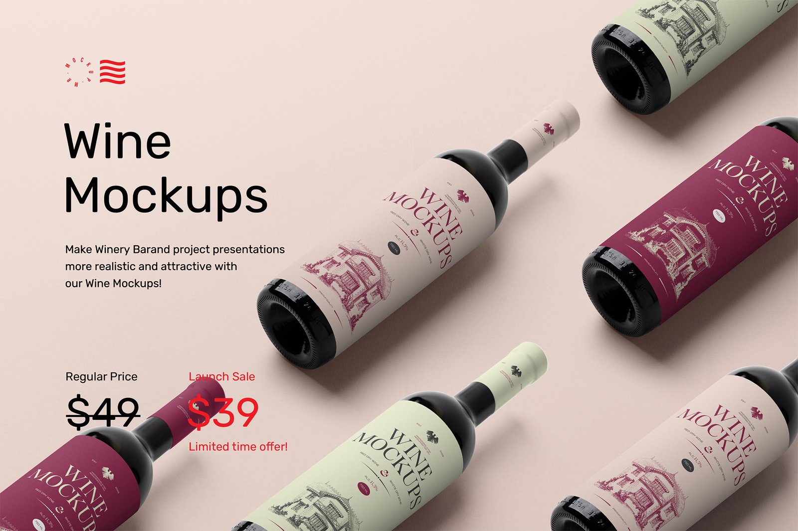 Wine Mockups - Studio Scenes