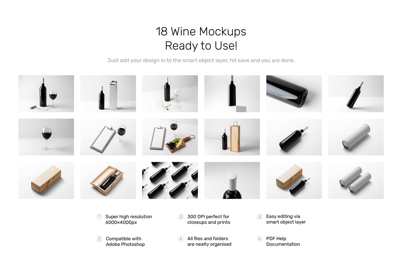 Wine Mockups - Studio Scenes