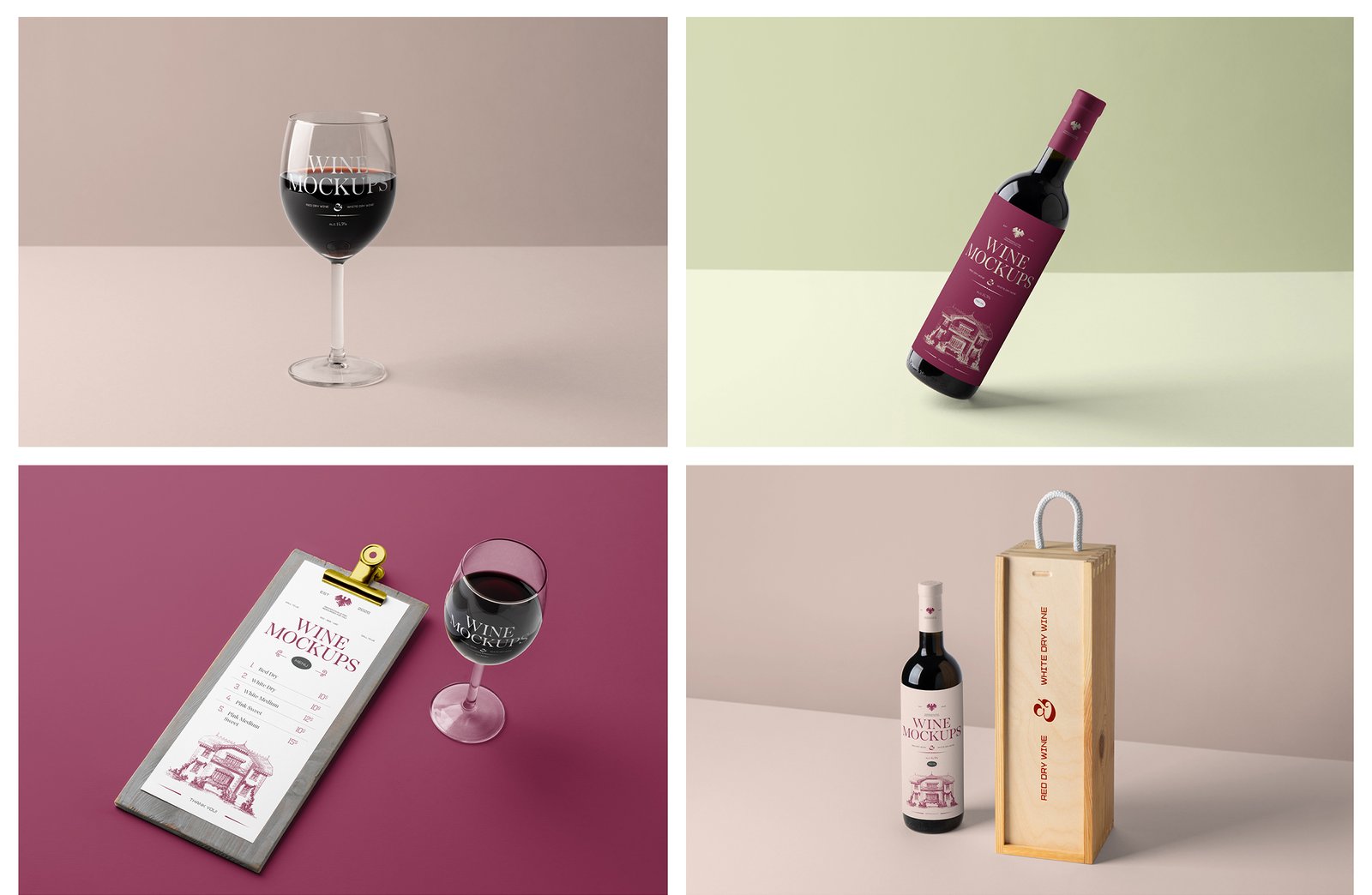 Wine Mockups - Studio Scenes
