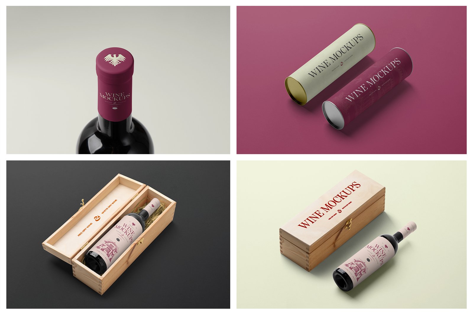Wine Mockups - Studio Scenes