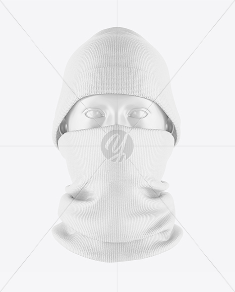 Winter Hat & Neck Gaiter Mockup - Front View