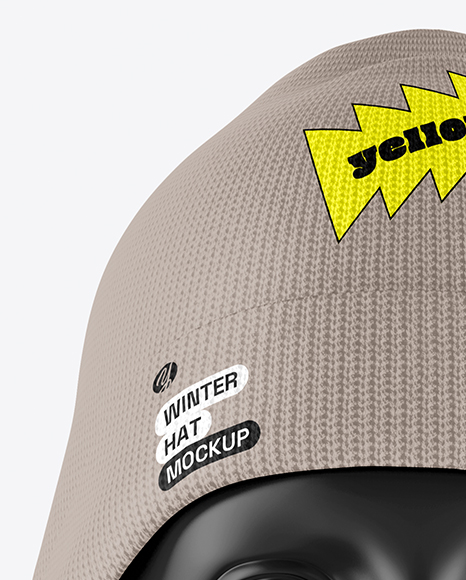 Winter Hat & Neck Gaiter Mockup - Front View