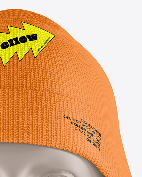 Winter Hat & Neck Gaiter Mockup - Front View