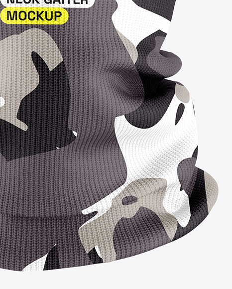 Winter Hat & Neck Gaiter Mockup - Front View