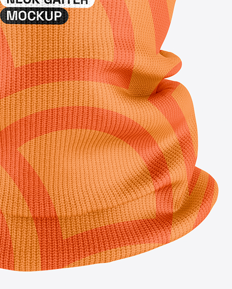 Winter Hat & Neck Gaiter Mockup - Front View
