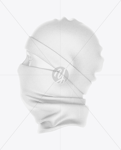 Winter Hat & Neck Gaiter Mockup - Side View